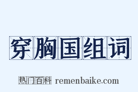 穿胸国组词是什么意思的图片